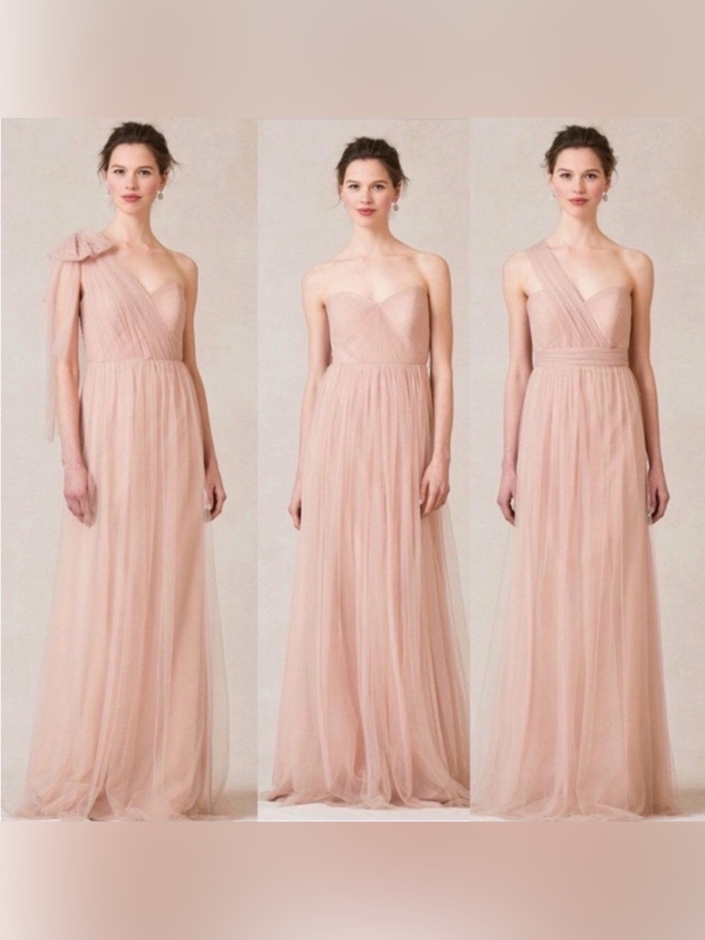 Jenny Yoo Annabelle Convertible‎ Bridesmaid Dress Blush Size 2